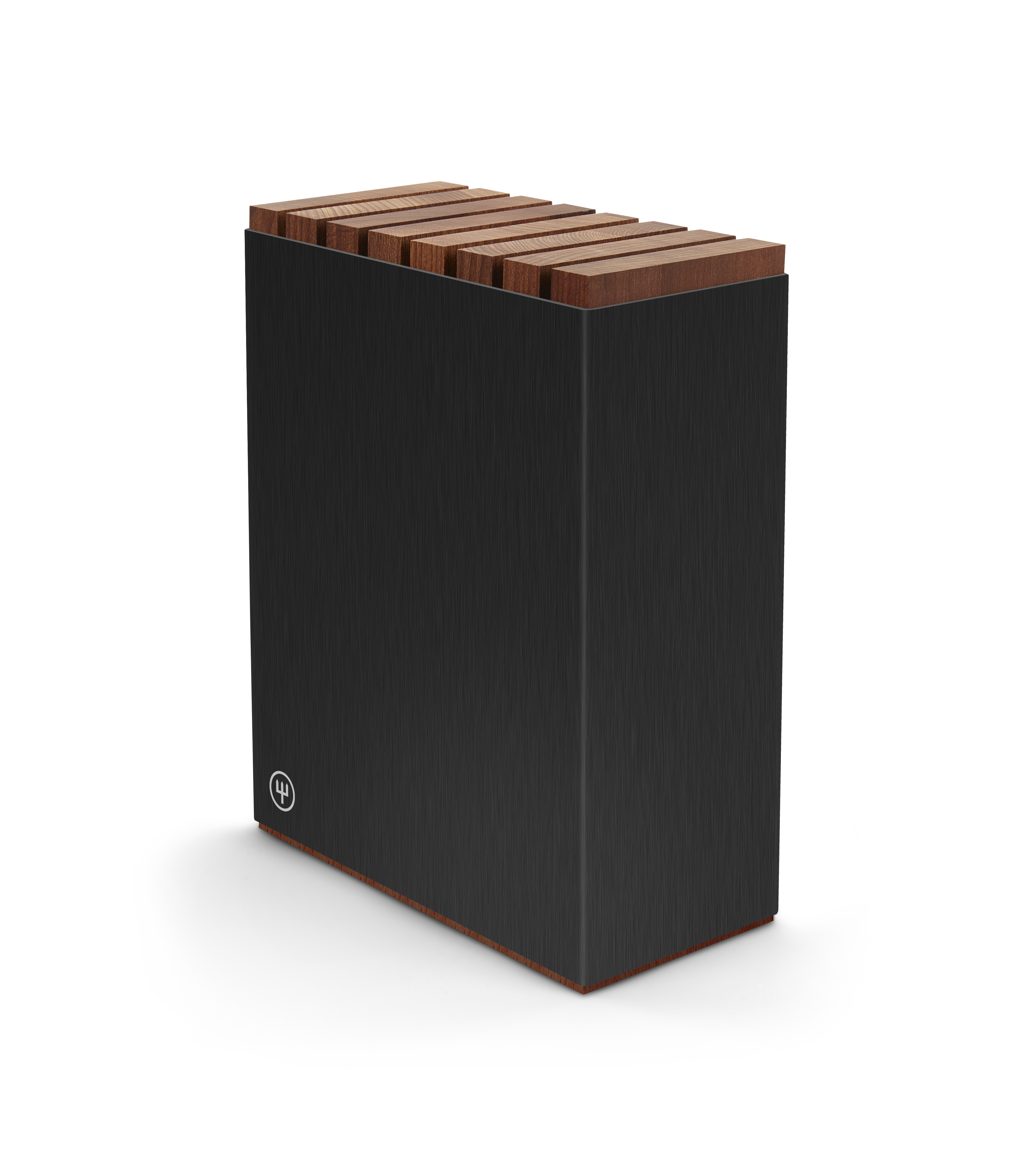 7-Slot Black Aluminum Knife Block with Wood Insert – WÜSTHOF