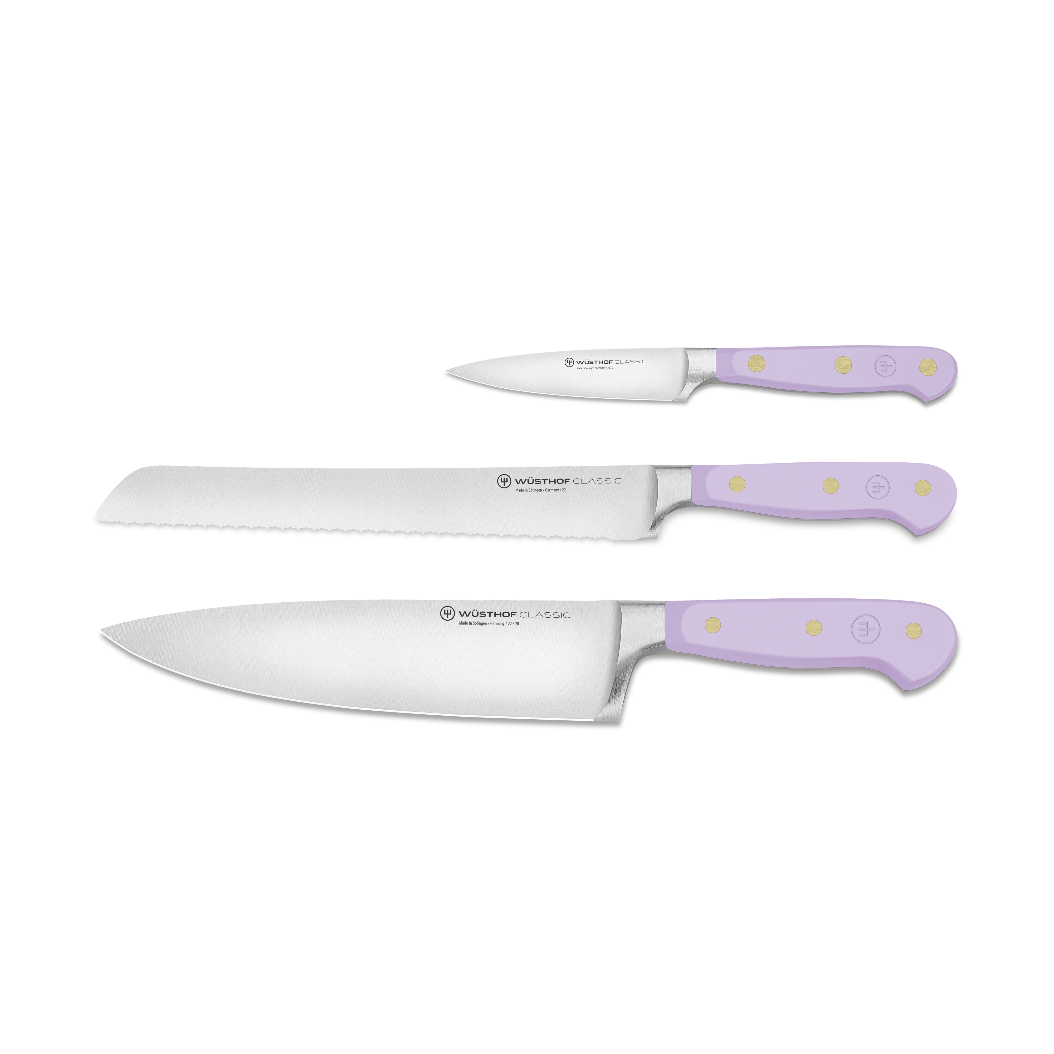 WÜSTHOF Classic 3-Piece Essential Knife Set - Purple Yam