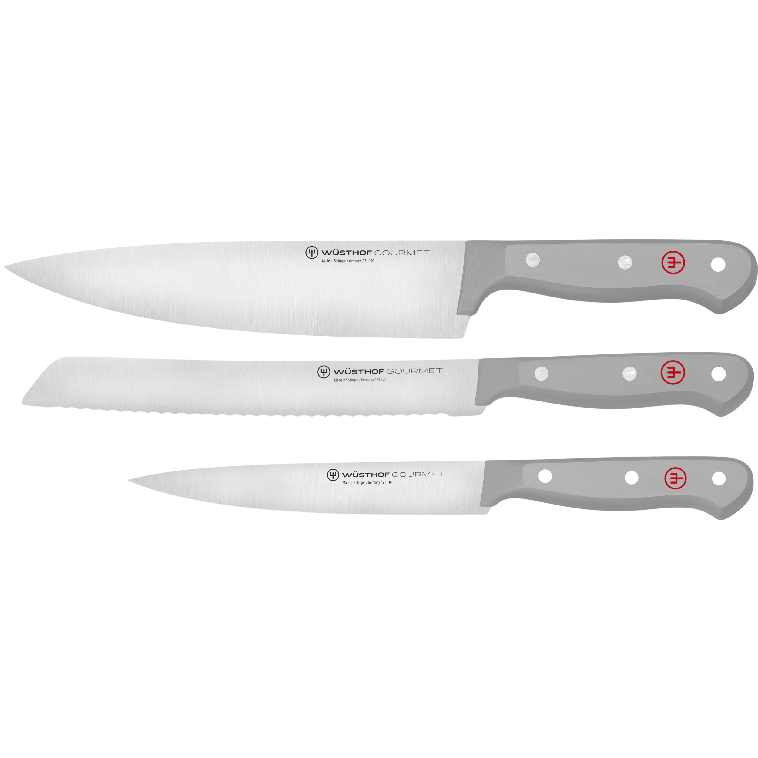 ☆スタープラチナ　WUSTHOF 包丁セット Gourmet Grey 3-Piece Starter Set – WÜSTHOF