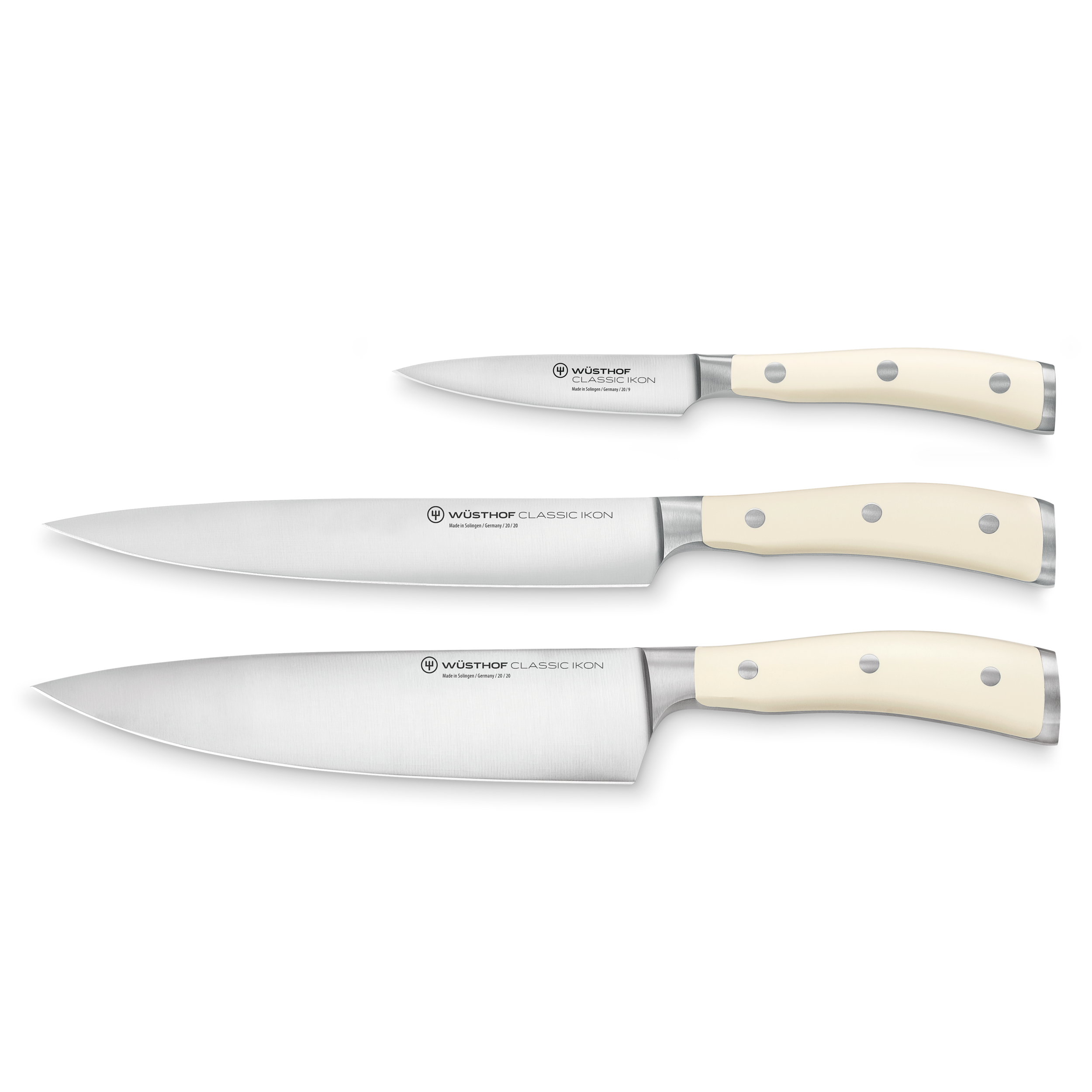 WÜSTHOF Classic Ikon Crème 3-Piece Chef's Knife Set WÜSTHOF Classic Ikon Crème 3-Piece Chef's Knife Set