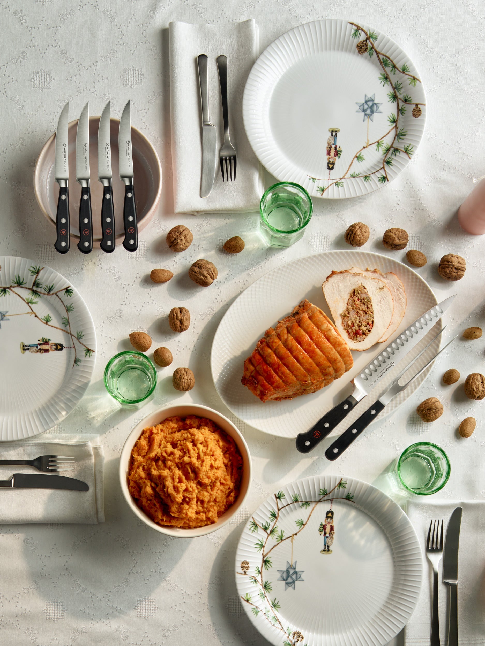 WÜSTHOF 2-Piece Hollow Edge Carving Knife Set