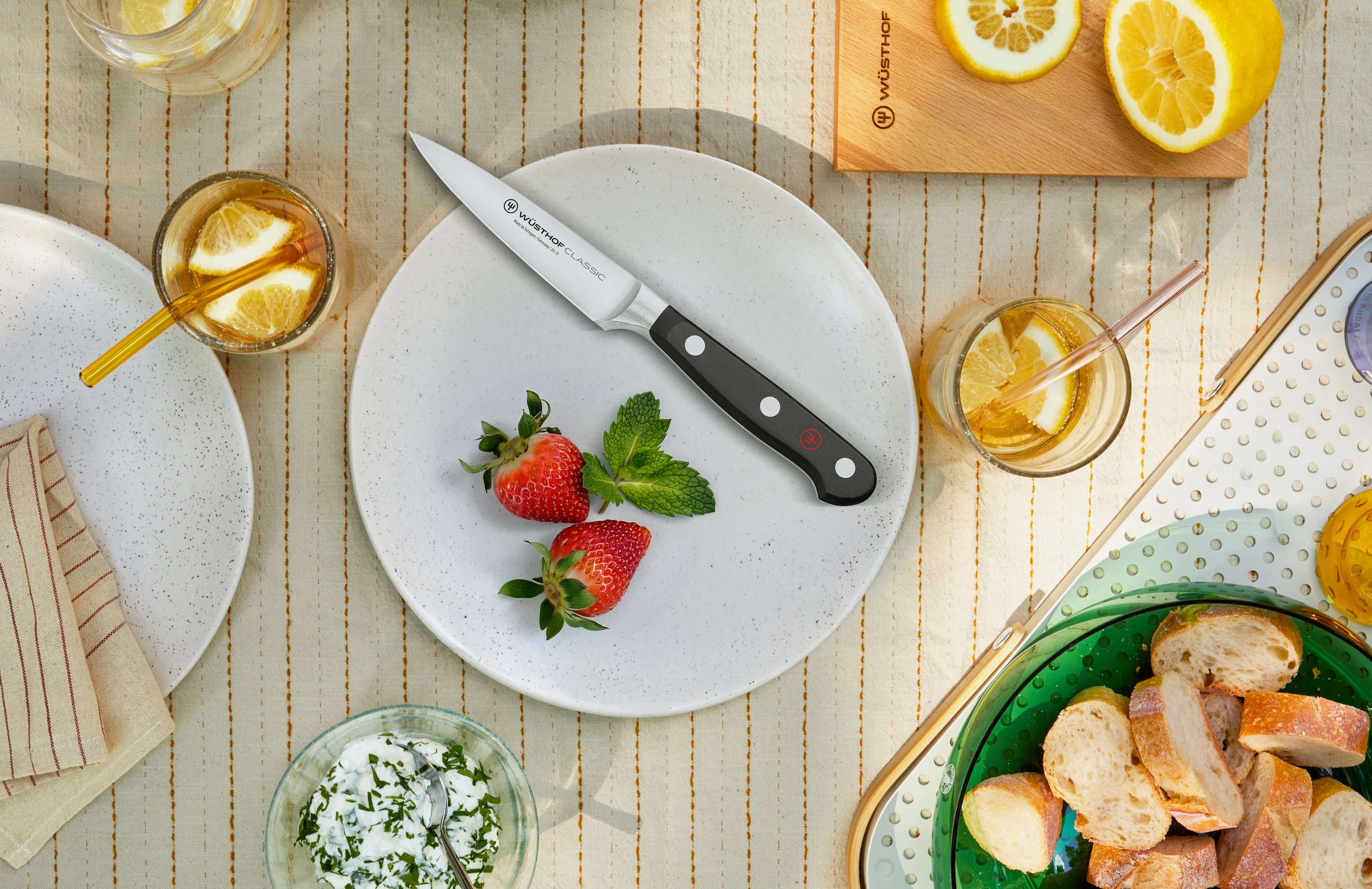Strawberry Bruschetta with Ricotta and Herbs