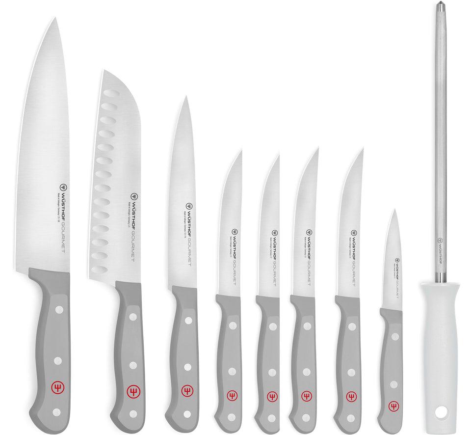 Gourmet Grey 9-Piece Knife Set