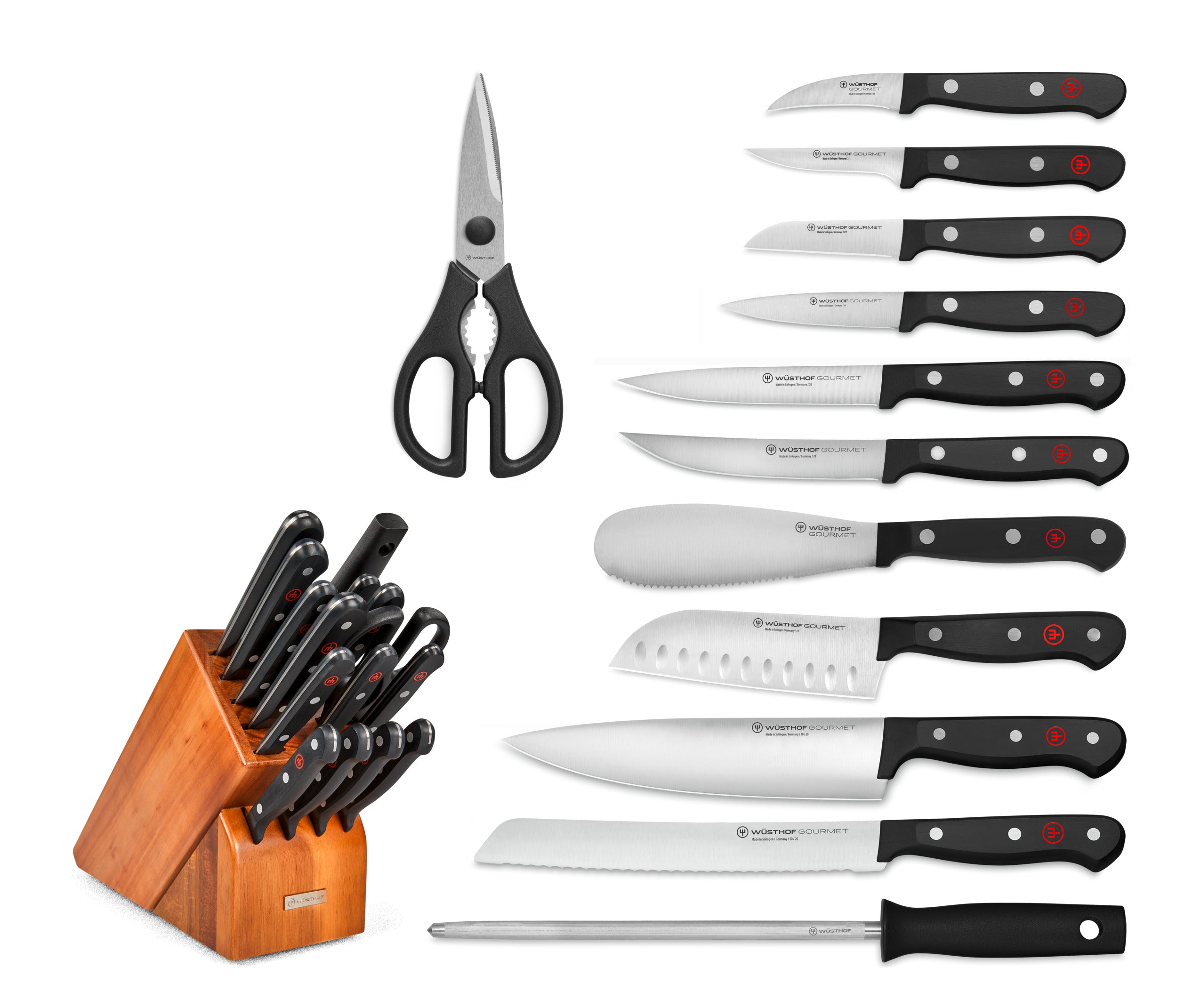 WÜSTHOF Gourmet 16-Piece Knife Block Set