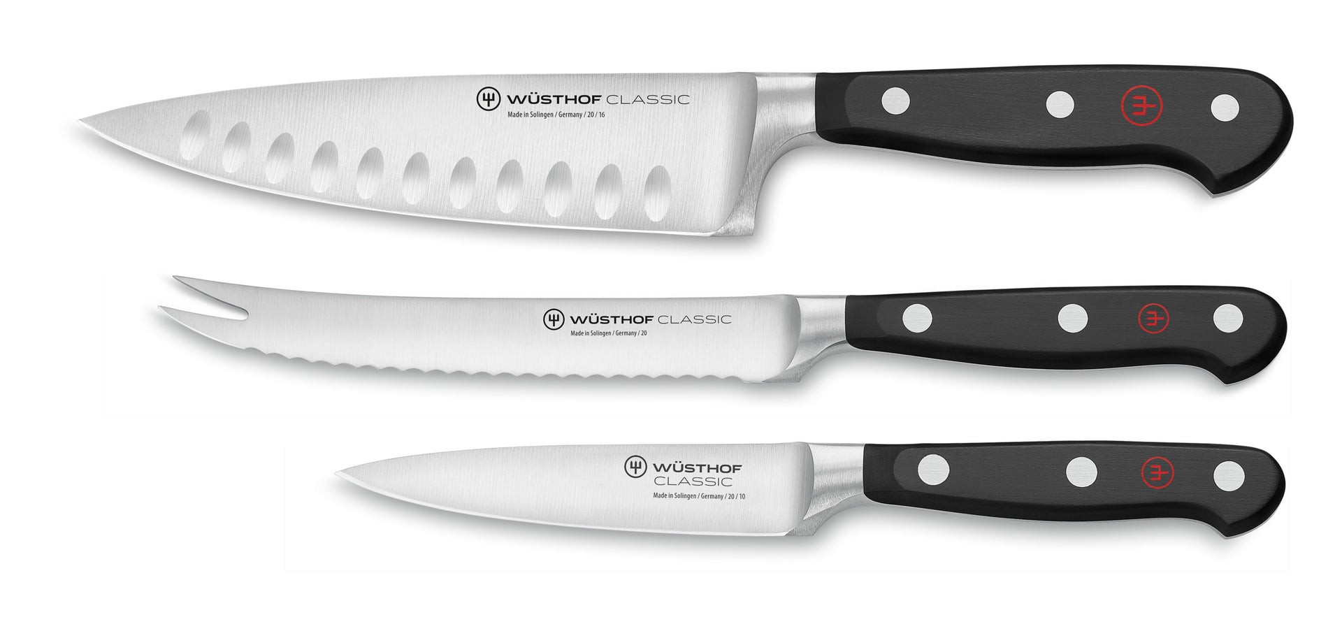 Classic 3-Piece Ultimate Chef's Knife Set