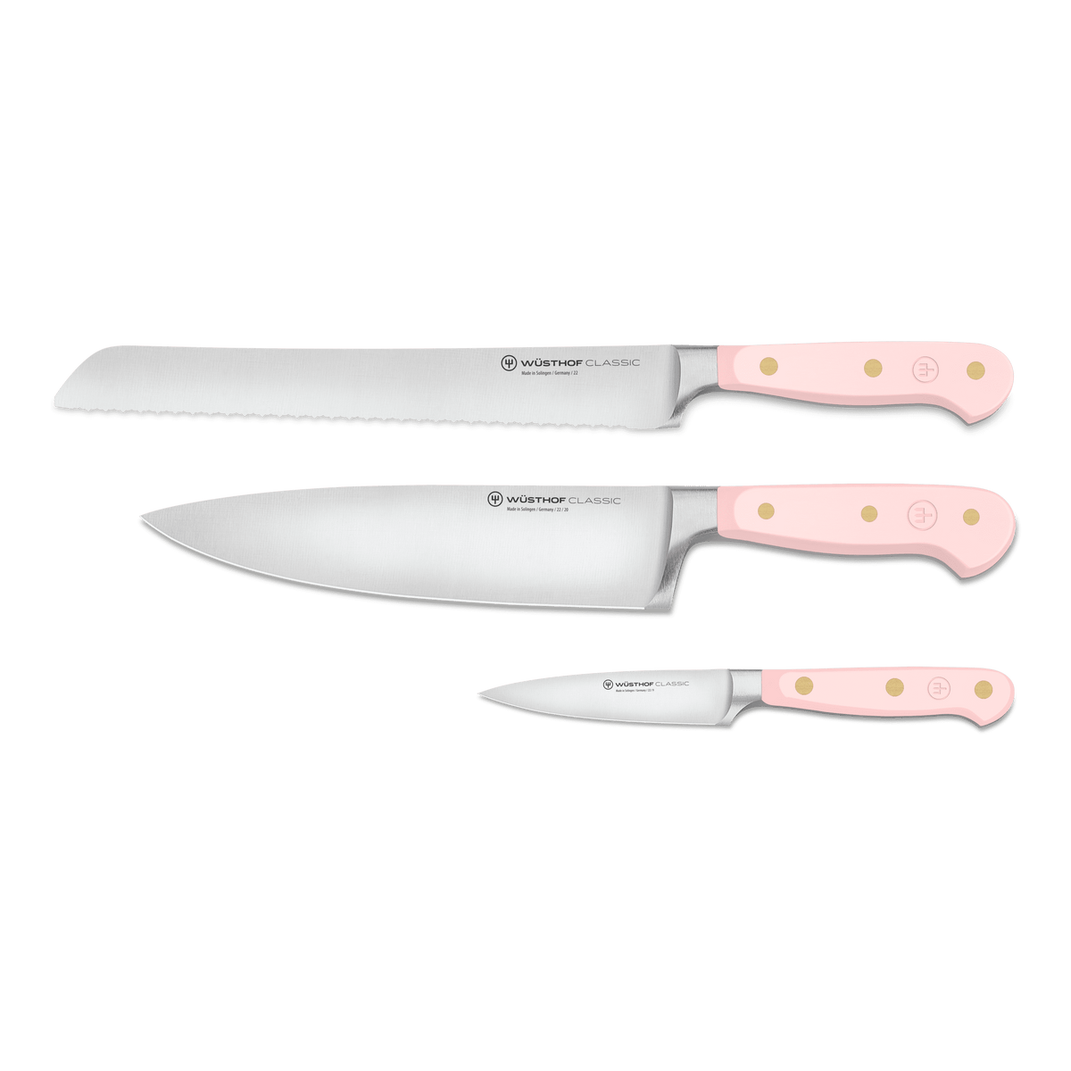 Classic 3-Piece Essential Knife Set - Pink Himalayan Salt