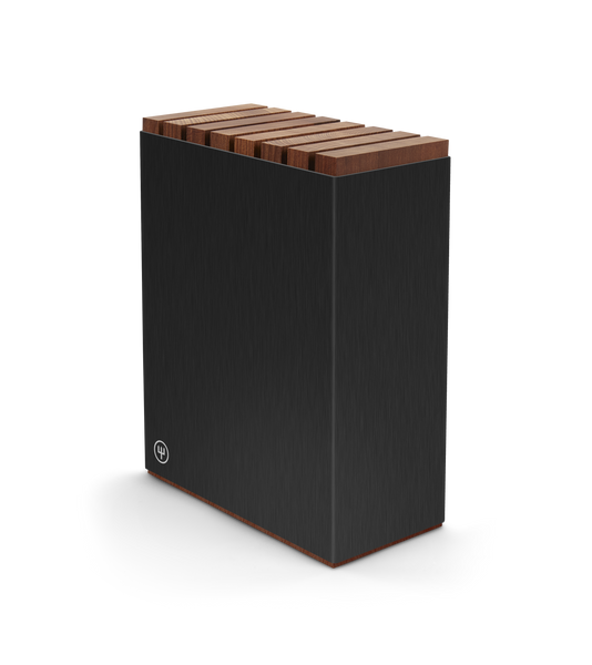 7-Slot Black Aluminum Knife Block with Wood Insert – WÜSTHOF 7-Slot Black Aluminum Knife Block with Wood Insert – WÜSTHOF