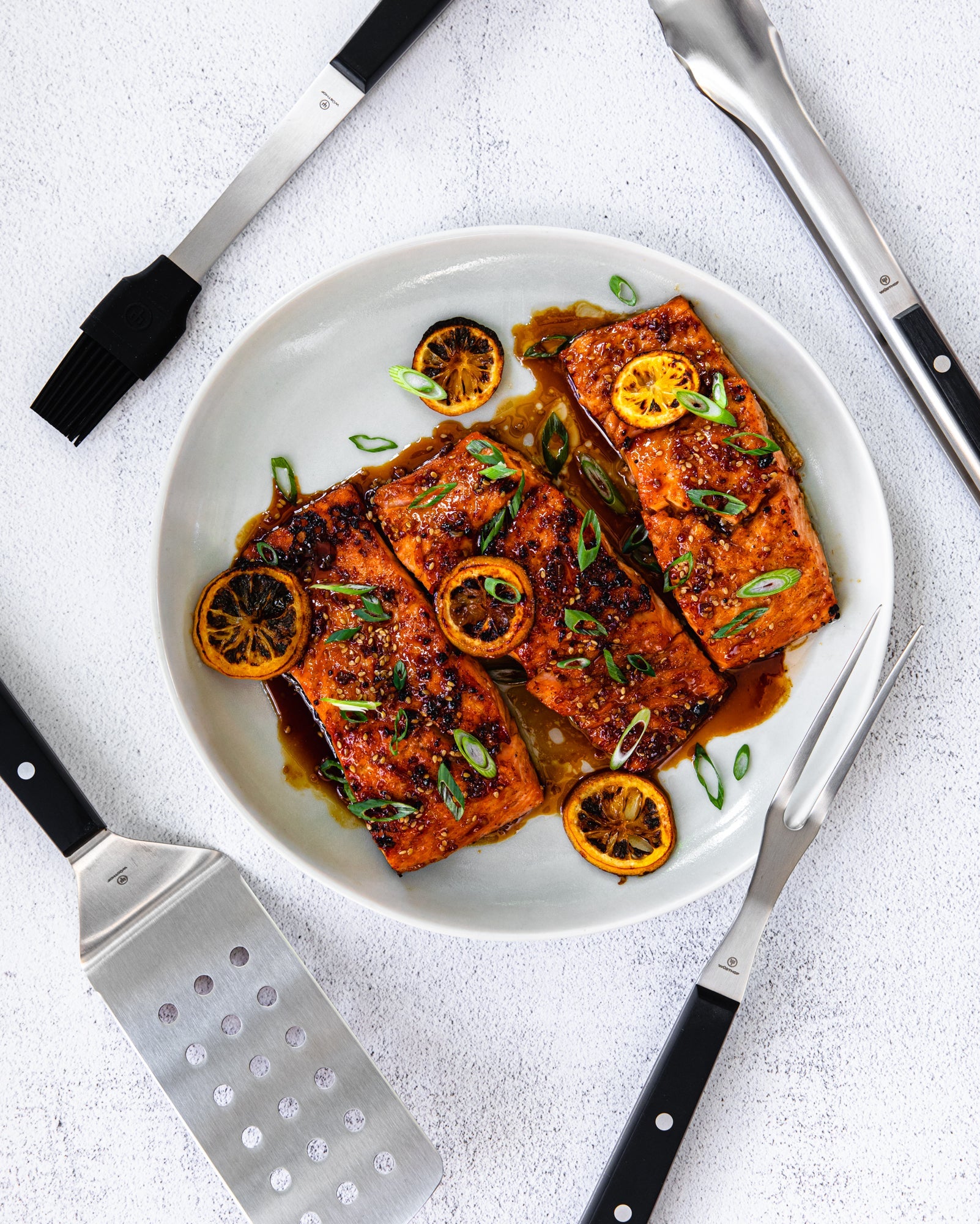 WÜSTHOF 4-Piece BBQ Tool Set