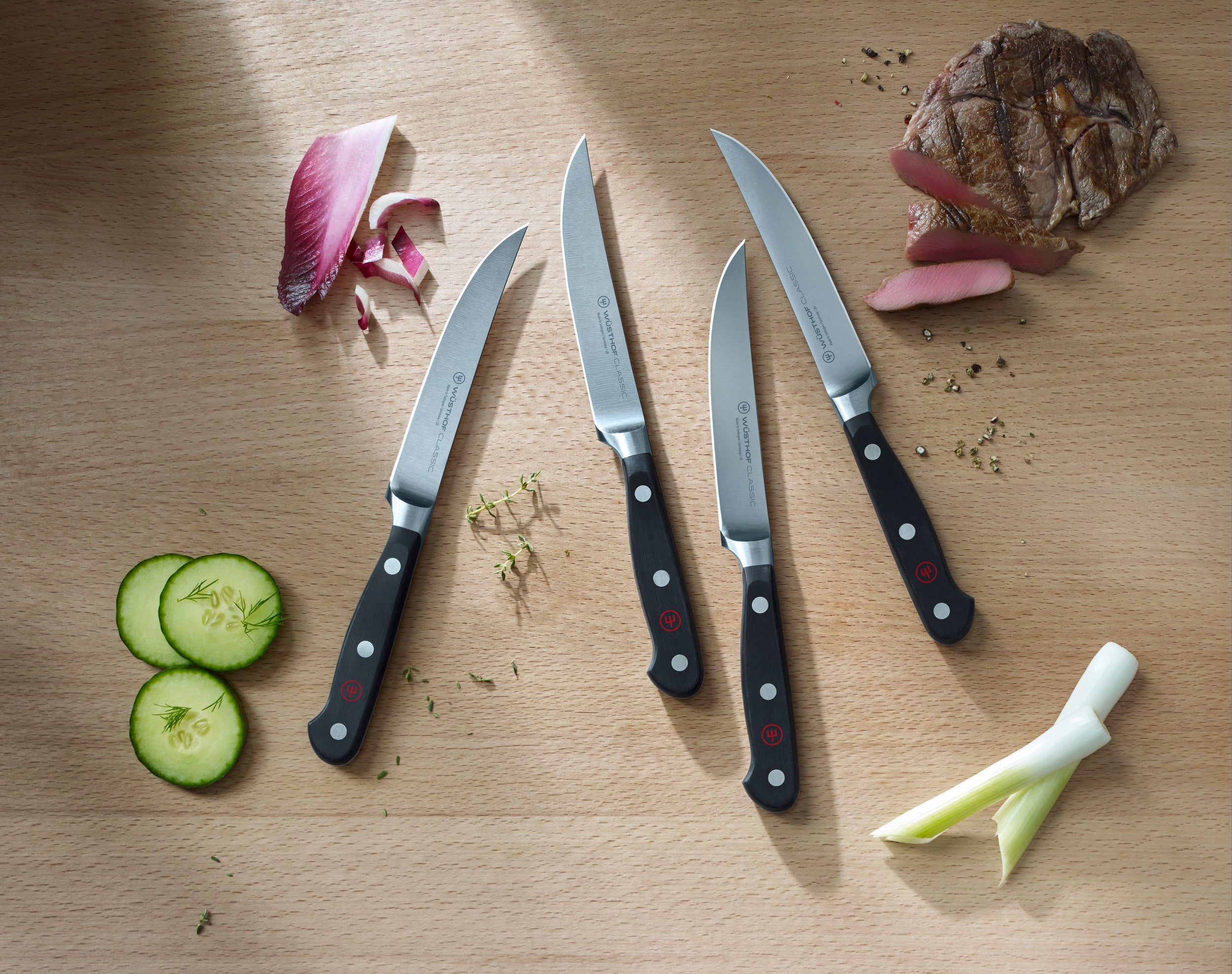 WÜSTHOF Classic 4-Piece Steak Knife Set