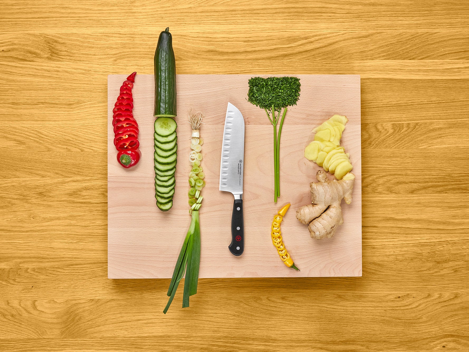 WÜSTHOF Classic 7 Hollow Edge Santoku"