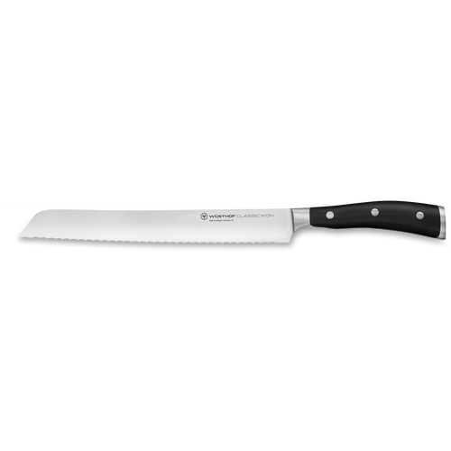 Cuchillo pan de doble hoja de precisión dentada Ikon Classic 23 cm | 9 pulgadas
