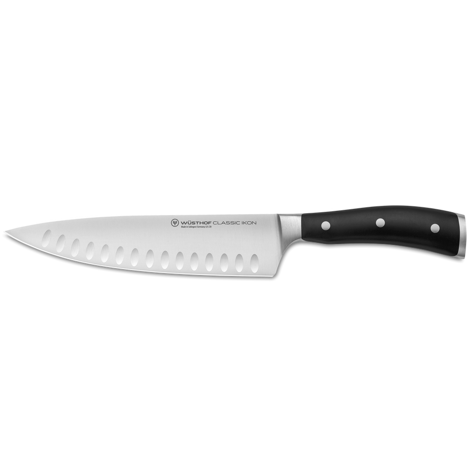 Cuchillo de chef clásico Ikon de 8'' con filo hueco