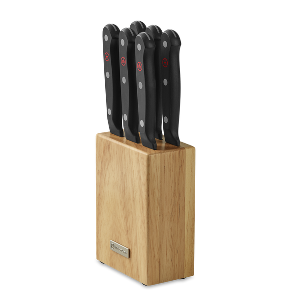 WÜSTHOF Gourmet 7-Piece Steak Block Set