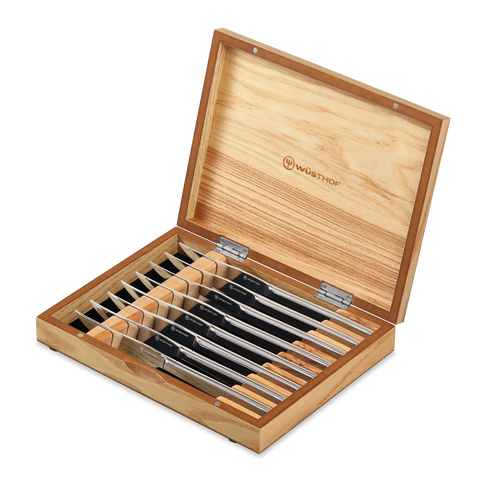 WÜSTHOF 8-Piece Stainless Mignon Steak Knife Set