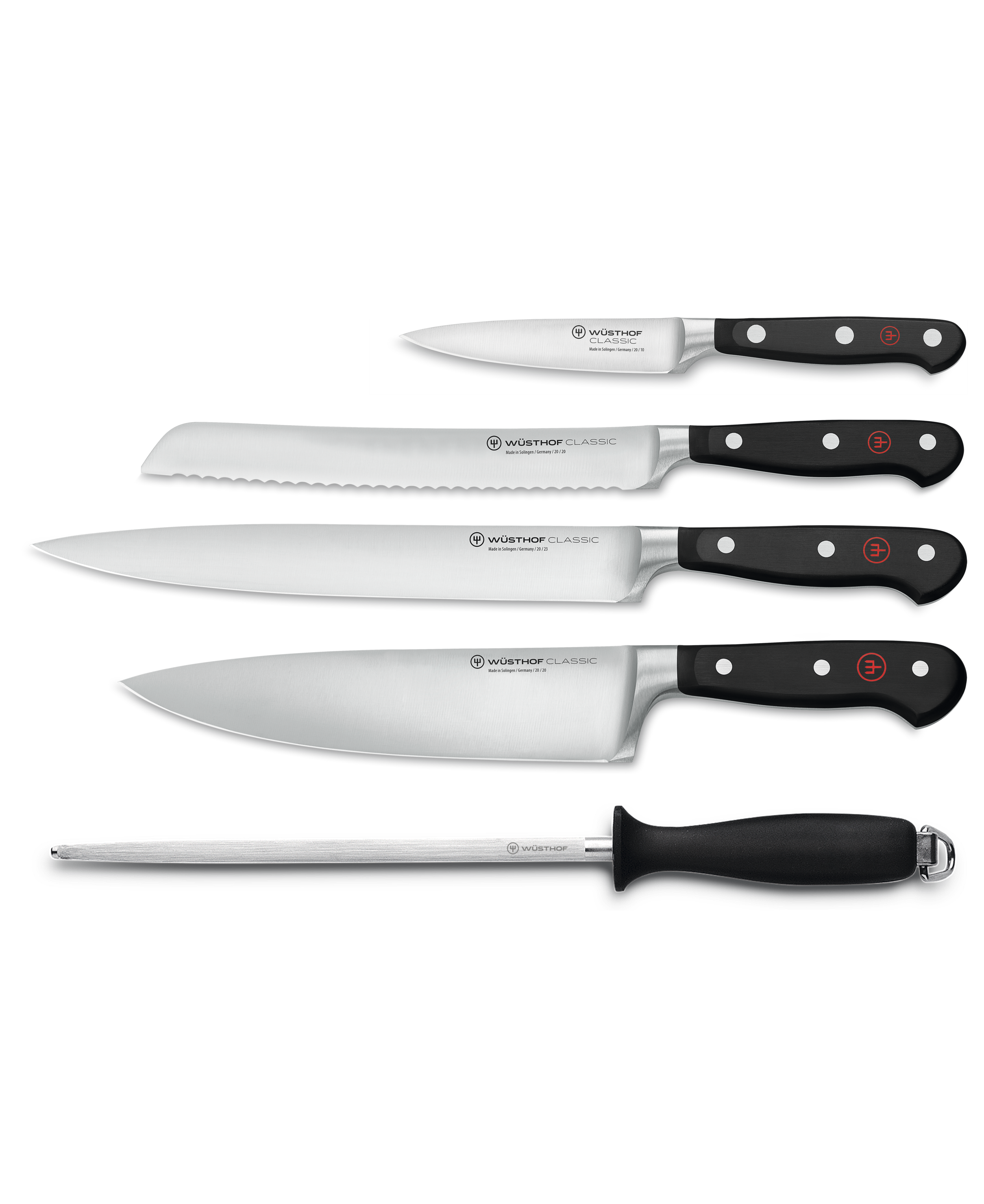 WĂśSTHOF Classic 5-Piece Chef's Knife Set