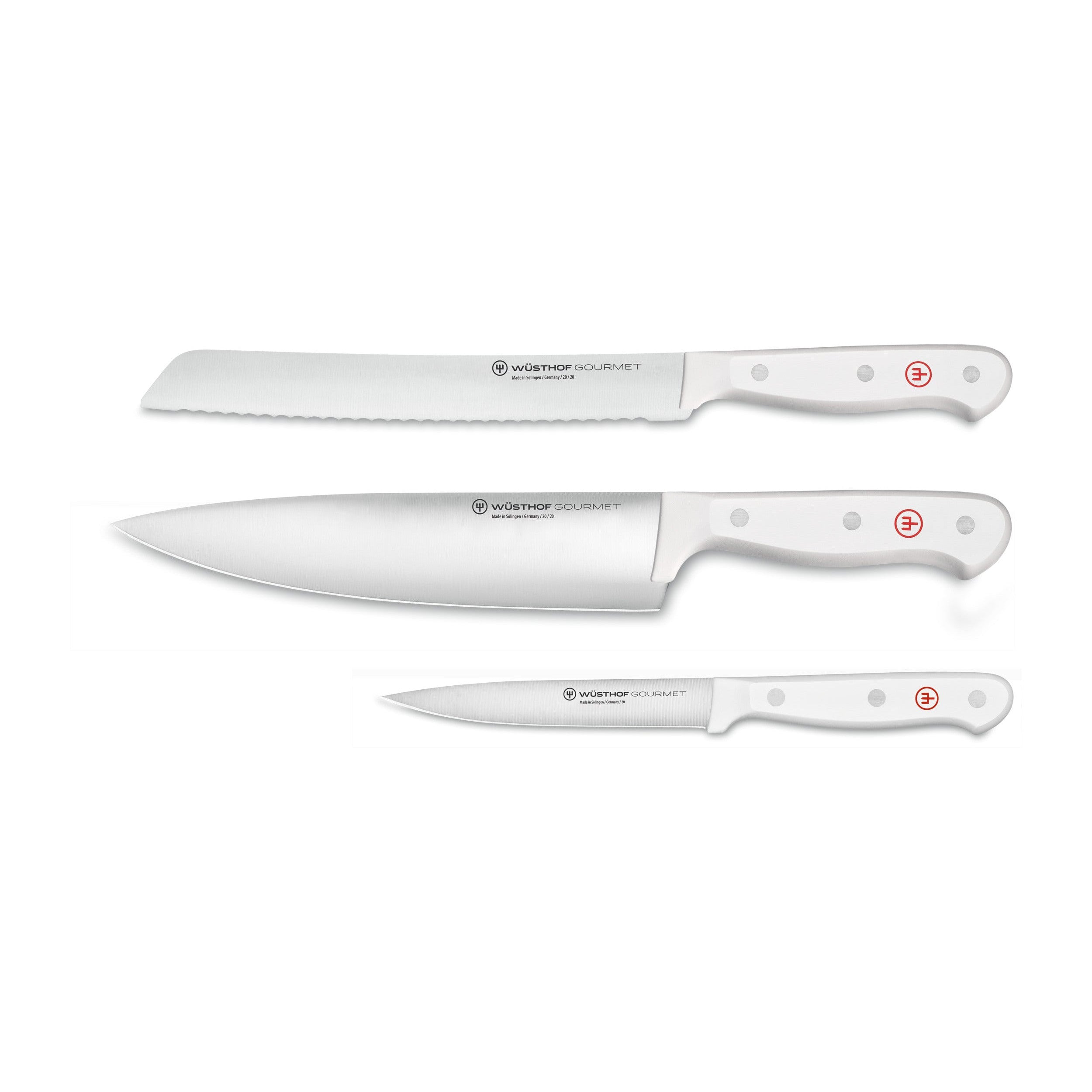 ヴォストフ WÜSTHOF グルメ小型ナイフ 3本セット WÜSTHOF Gourmet 3-Piece Starter Knife Set