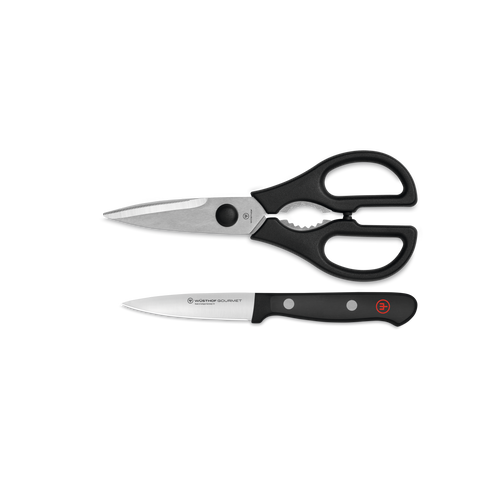 Gourmet 2-Piece Paring Knife and Shears Utility Set