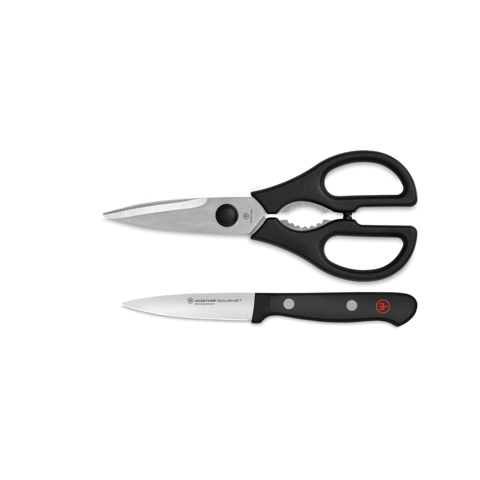 Gourmet 2-Piece Paring Knife and Shears Utility Set