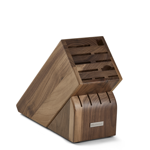 15-Slot Walnut Knife Block