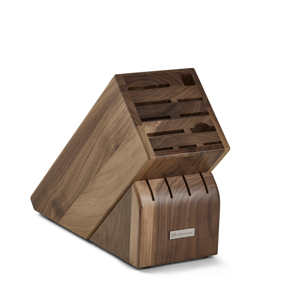 15-Slot Walnut Knife Block