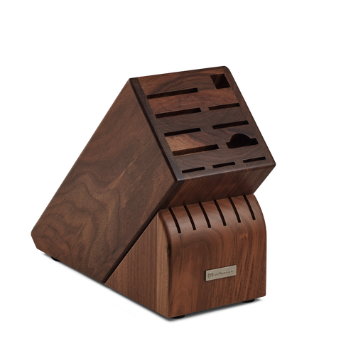 17-Slot Walnut Knife Block
