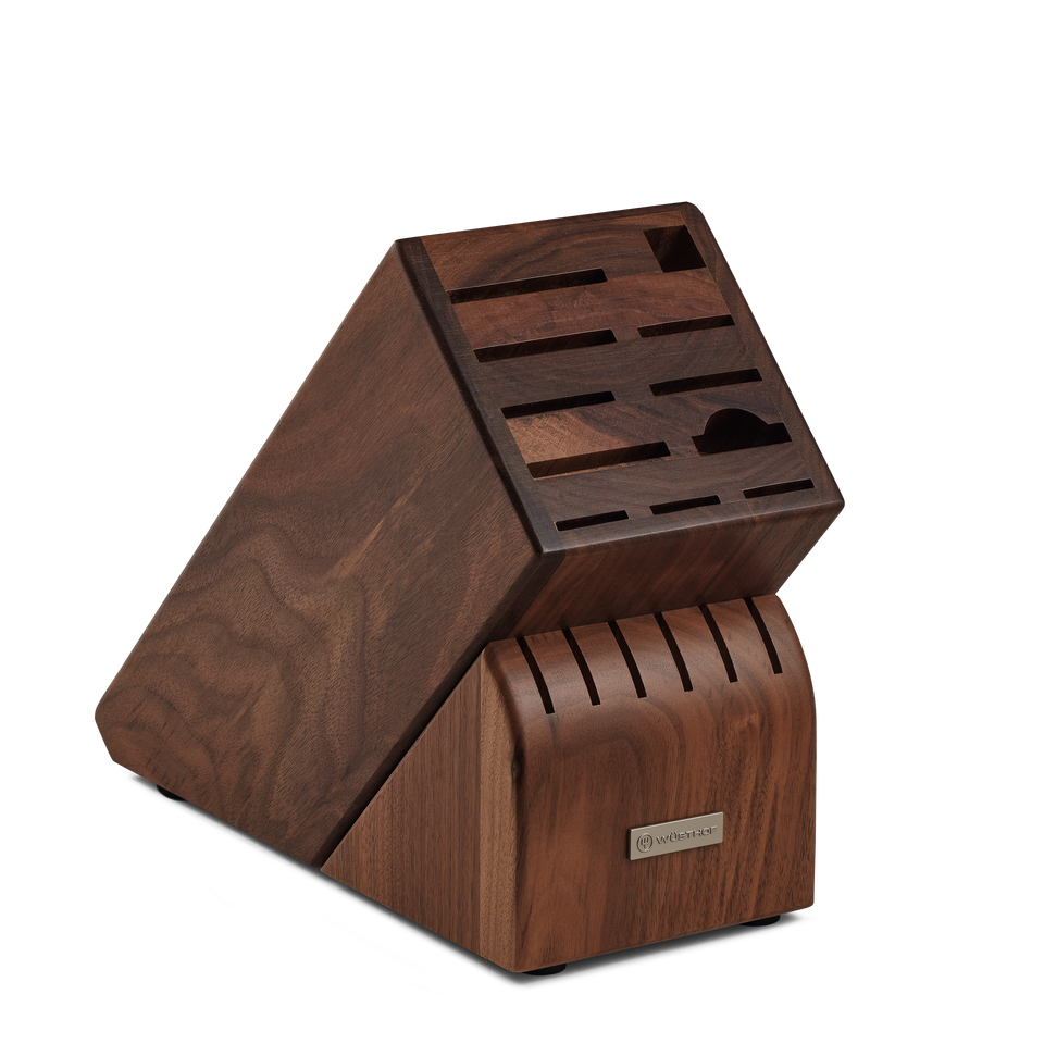 17-Slot Walnut Knife Block