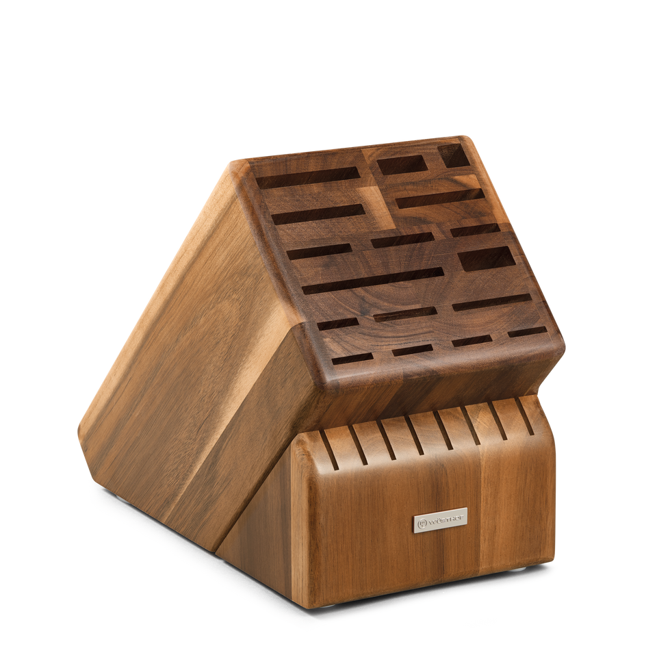 25-Slot Acacia Knife Block